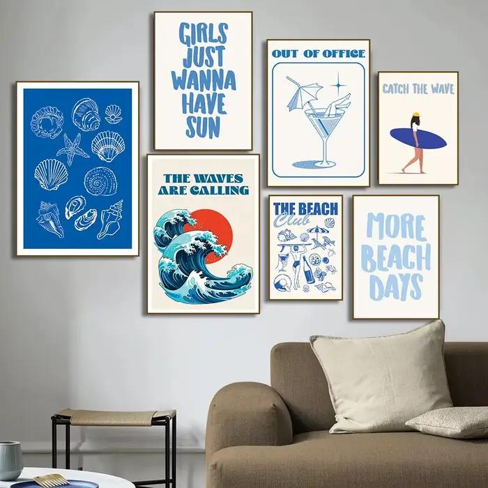 Affiche de coquillages Meet Me At The Beach
