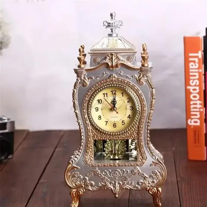 1 pièce Horloge de table créative en forme de tour