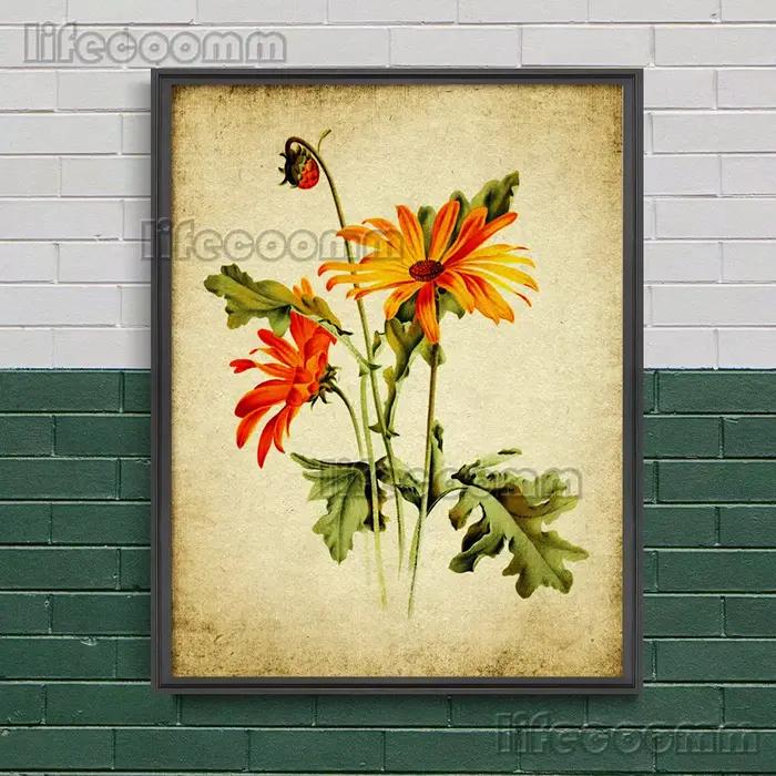 Peinture sur toile d'art mural vintage