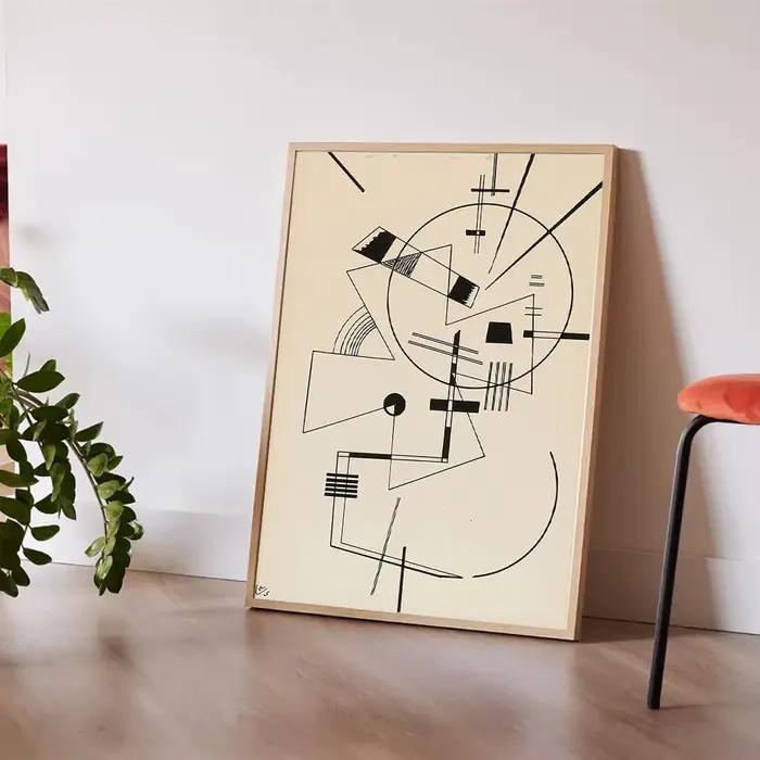 Wassily Kandinsky affiche toile mur Art impression murale abstraite peinture décorative moderne décor à la maison cadeau pour amis sans cadre