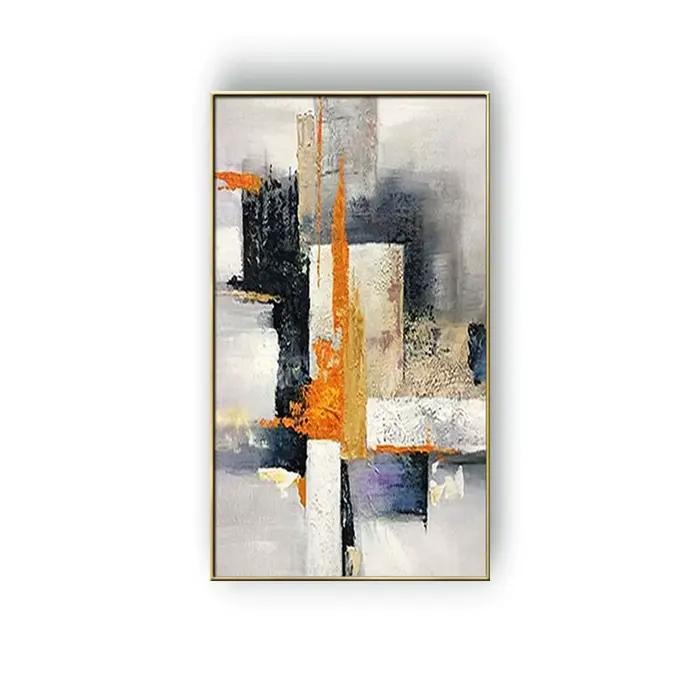 Peinture à l'huile abstraite peinte à la main sur toile