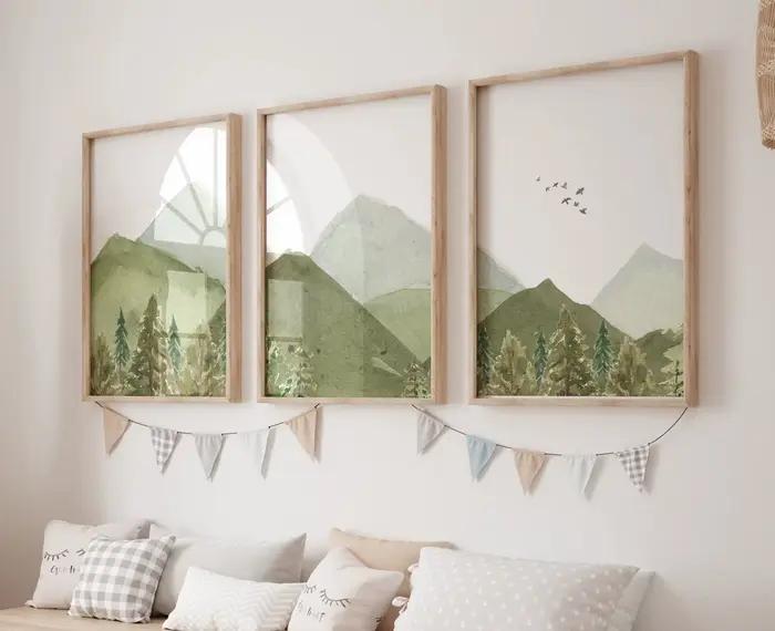 Peinture sur toile d'interconnexion moderne pour la décoration intérieure