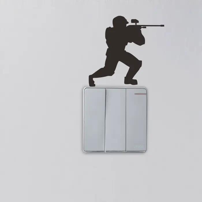 Autocollant mural en vinyle pour interrupteur