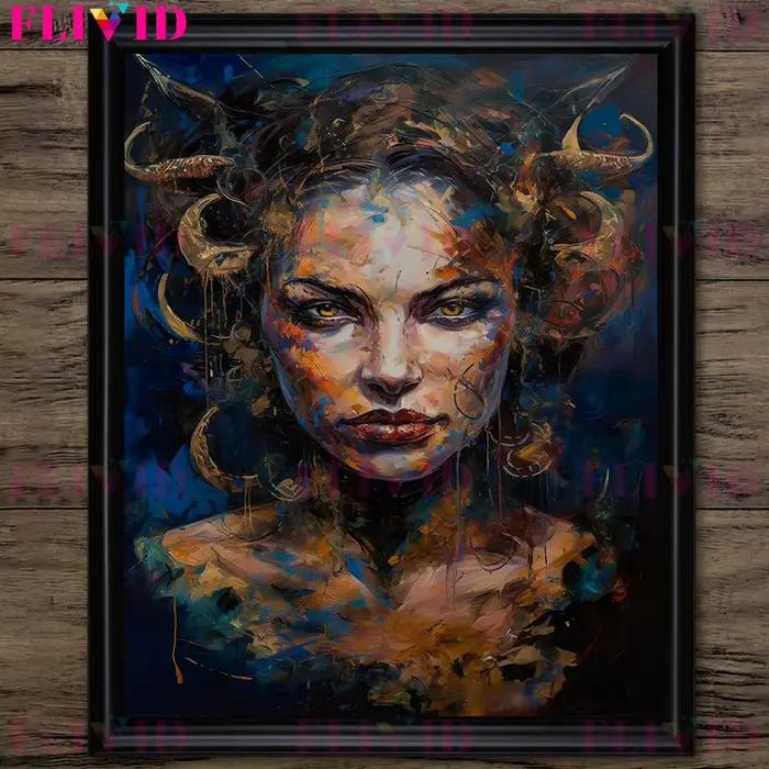 Lilith Goddess of Night and Calming Hekate Portrait Wall Art