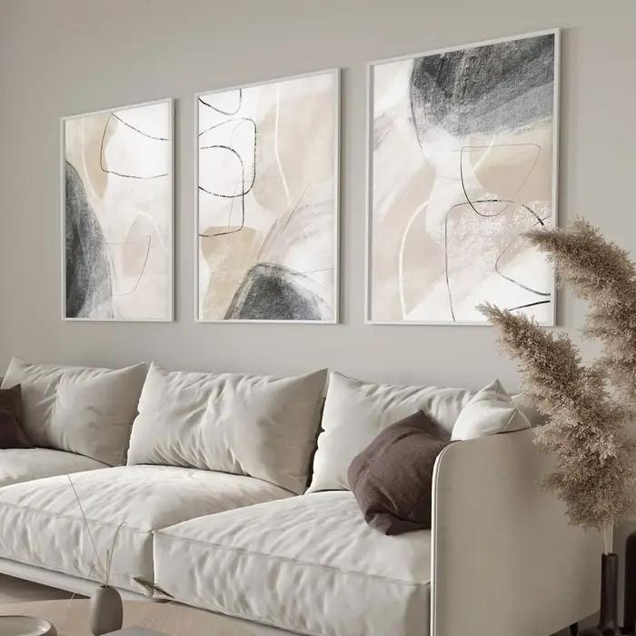 Art mural esthétique minimaliste moderne