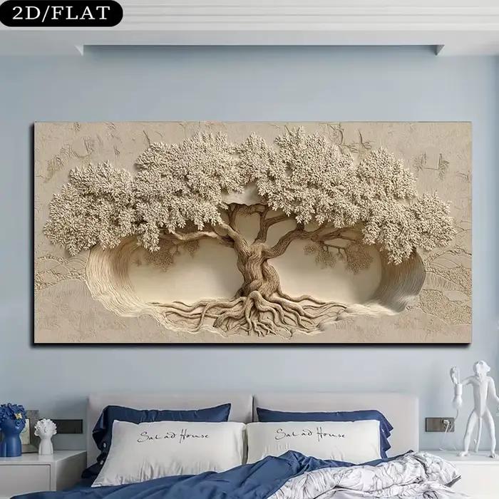 Toile d'art mural 2D sans cadre