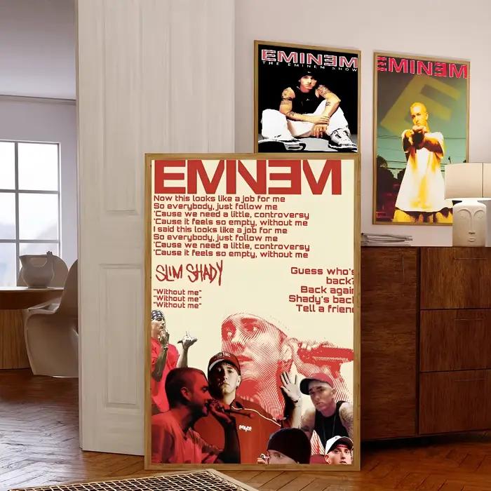 Ared E-Eminem DIY Sticky Poster, Vintage Room Bar, 73Decor, Home Decor