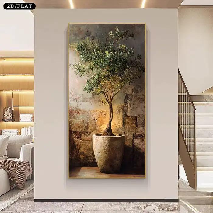 Peinture sur toile d'olivier extra large - Art