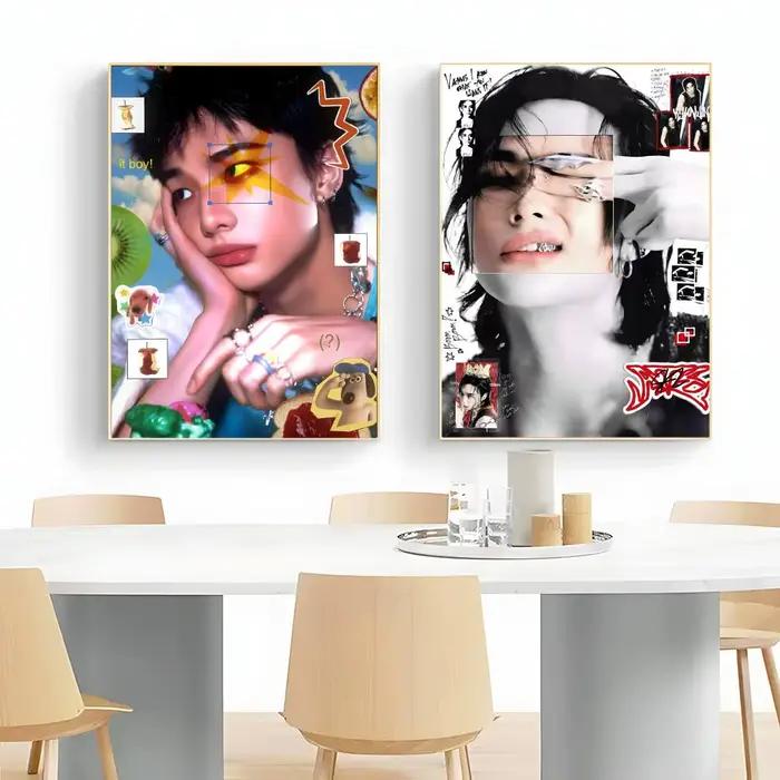Affiche de chanteur coréen H-Hyunjin