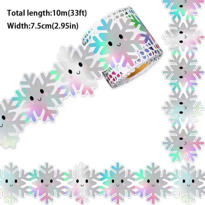 Autocollant décoratif de bordure de bonbons de noël