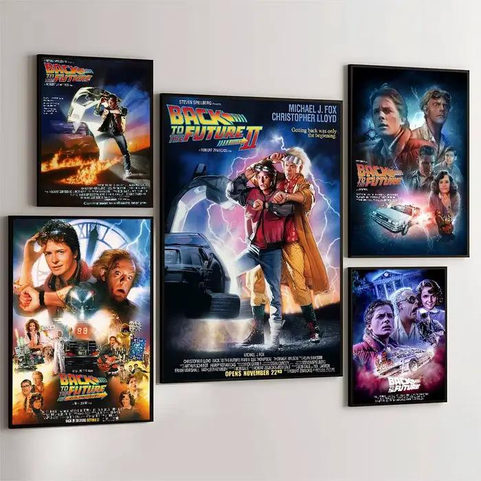 Affiche autocollante du film Retour vers le futur