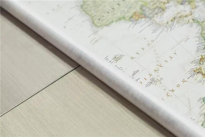 Carte du monde rétro format A2