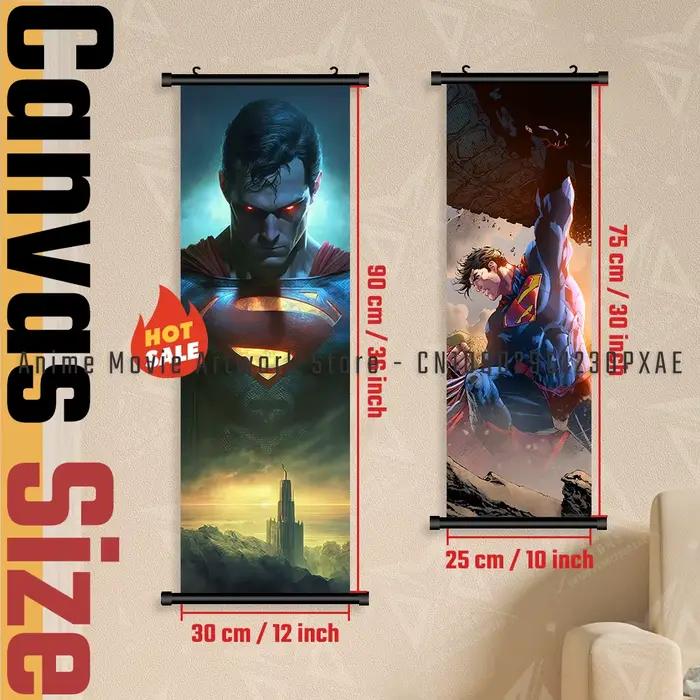 Film Superman décor à la maison imprime mur Art affiche Justice League super-héros toile rouleaux photos suspendus peinture salon