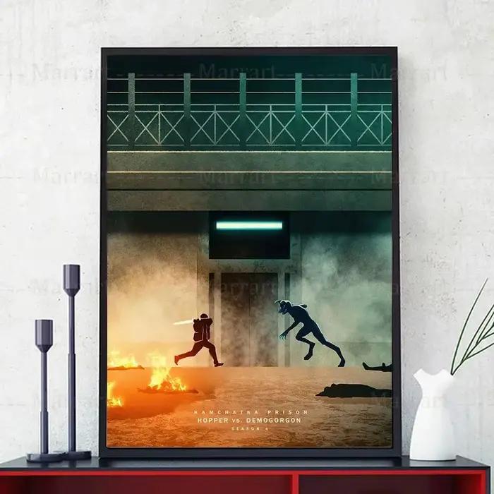 Eddie Munson onze Vecna Demogorgon personnages célèbres dans la série TV affiche d'art mur Art toile peinture impressions modernes décor à la maison