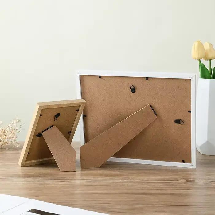 Cadre photo en bois pour accrocher au mur 10x15 15x20 20x25 cm A4