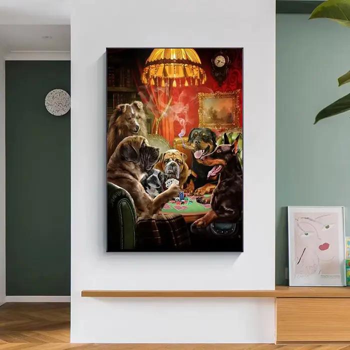 Affiche amusante sur toile d'animaux