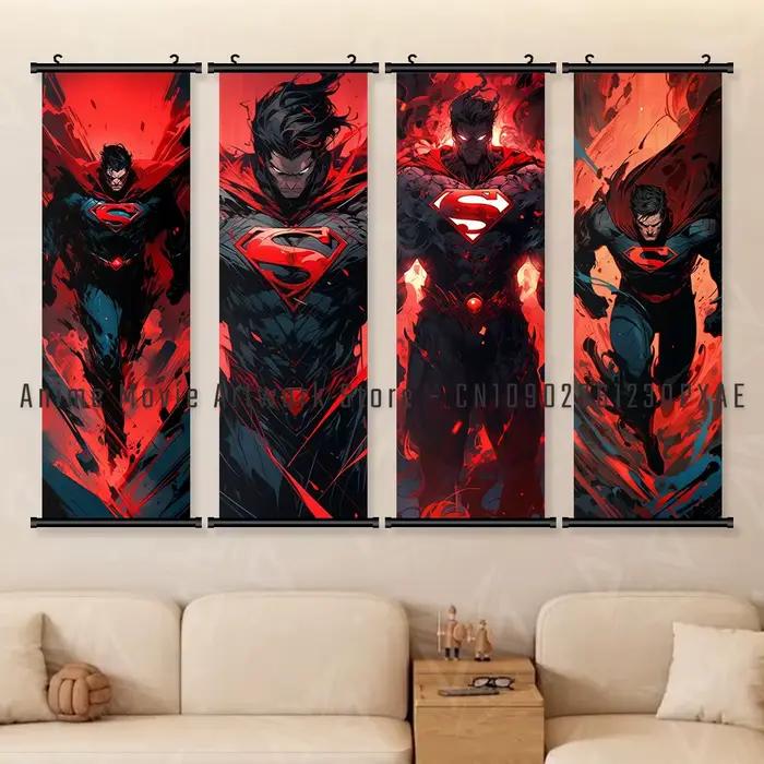 Film Superman décor à la maison imprime mur Art affiche Justice League super-héros toile rouleaux photos suspendus peinture salon