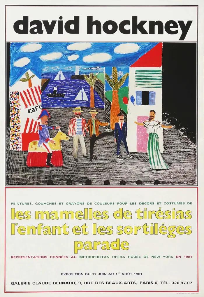 David Hockney exposition originale une année en Normandie maison arbre Art moderne affiche toile peinture mur