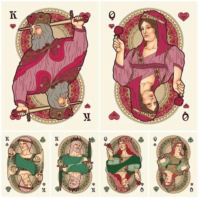 Reine roi nouvelles cartes à jouer Vintage Poker mur Art toile peinture décor à la maison photos murales pour salon affiches sans cadre