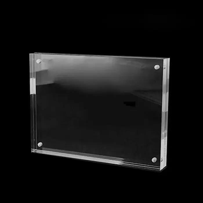 1 Pc cadre Photo Transparent acrylique cadre d'affichage magnétique affiche présentoir 3/5mm pour chambre bureau décoration de la maison