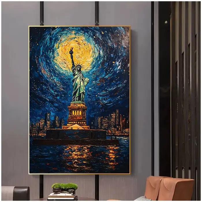 Affiche de paysage abstraite Van Gogh
