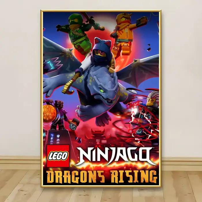 Peinture sur toile de calligraphie L-LEGOESES N-NinjagoES