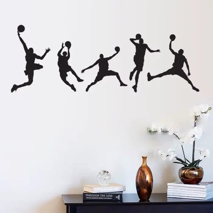 Autocollant mural créatif de basket-ball