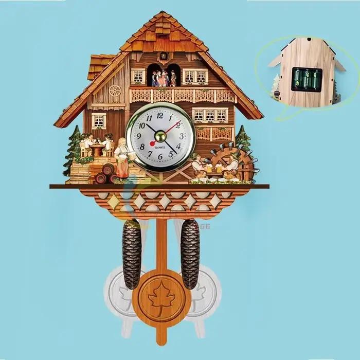 Horloge coucou Vintage artisanale pour salon