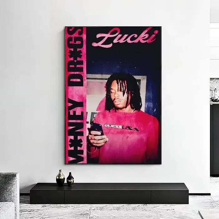 Affiche de rappeur WAKE UP LUCKI