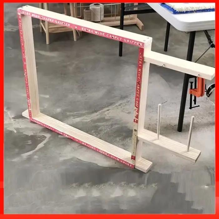 Cadre exécutif Lea de touffetage en bois pour utilisation avec des pistolets à touffeter