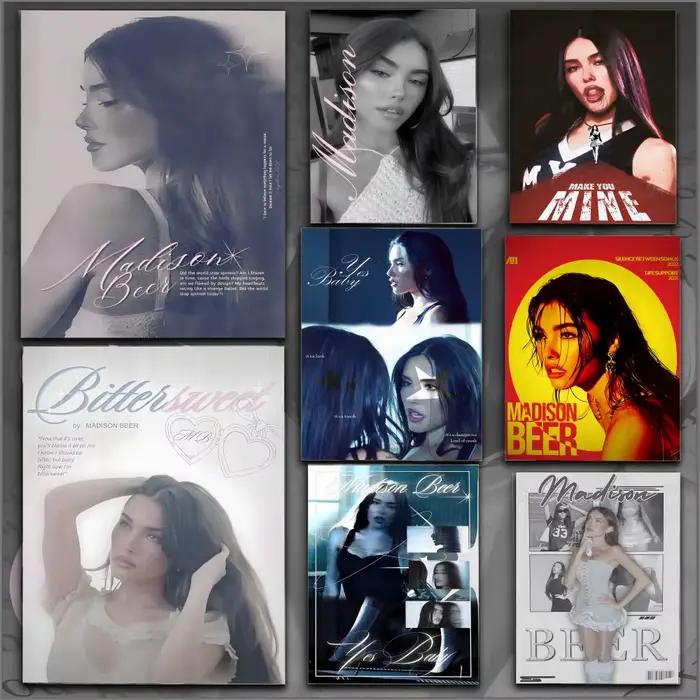 Affiche créative Singer M-Madison Beer