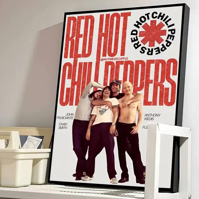 R-rouge chaud c-chili poivrons affiche affiches peintures décoratives étude chambre Bar fond