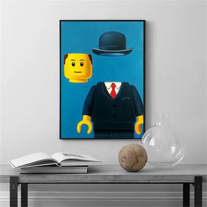 Affiche et imprimés de Mona Lisa Legos abstraits et amusants