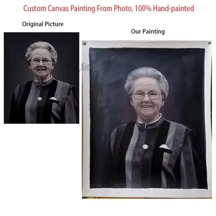Peinture à l'huile personnalisée peinte à la main
