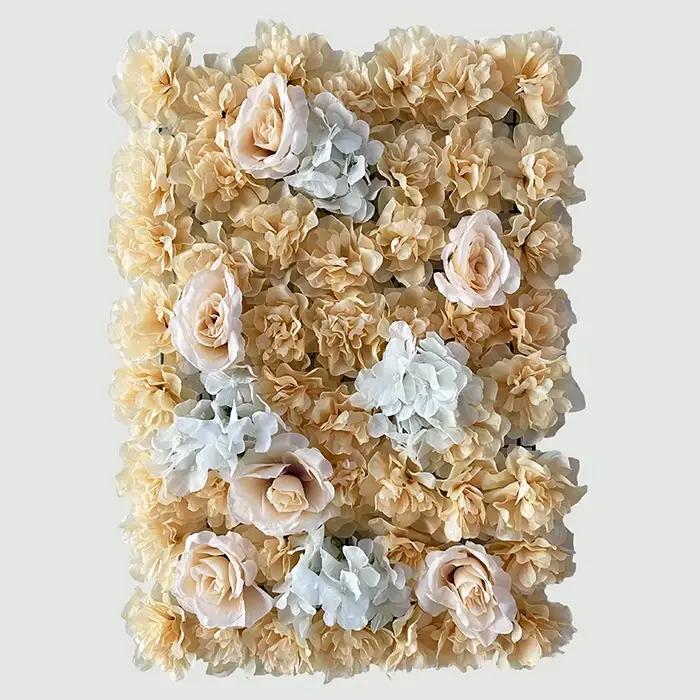 Panneau Mural de Fleurs Artificielles 60x40cm
