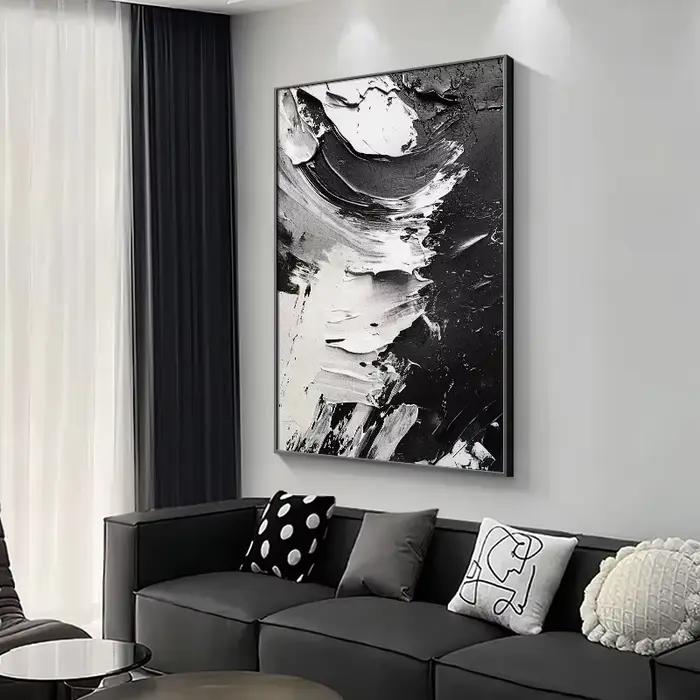 Peinture abstraite de sol de salon moderne simple