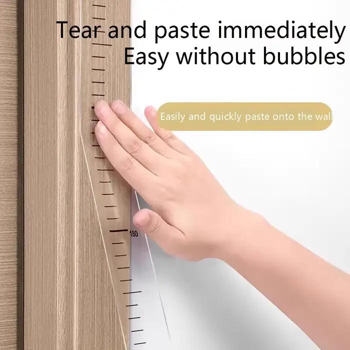 Autocollant de croissance pour mesurer la taille, ruban à mesurer mural, autocollant imperméable auto-adhésif, règle décorative pour chambre à coucher