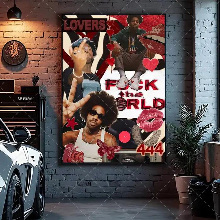 Affiche artistique Singer B-Brent F-Faiyaz avec impressions