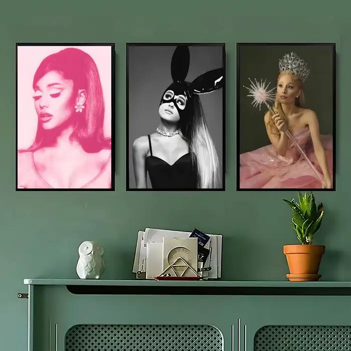 Affiches de la chanteuse Ariana Grande, décoration de chambre Anime, décoration murale pour sac à dos, art mural musical