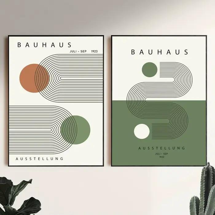 Affiches Bauhaus Green Lines
