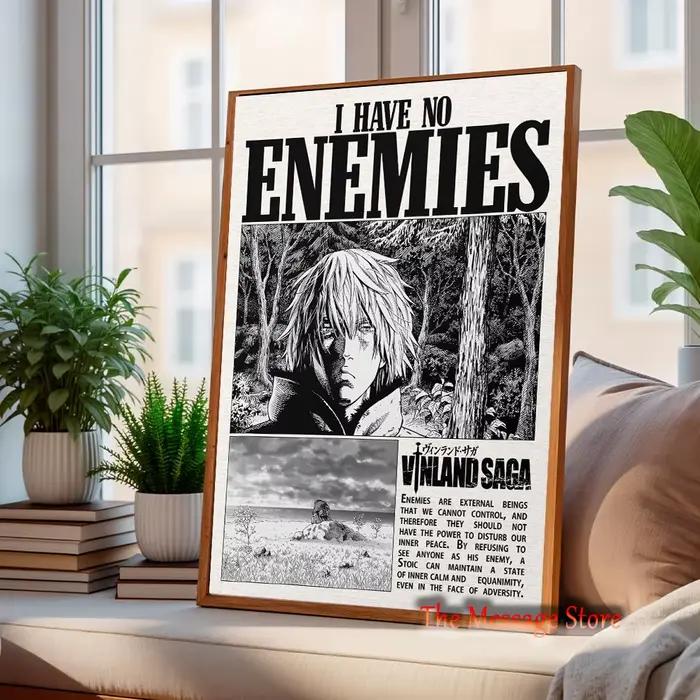 Vinland Saga – affiche minimaliste de dessin animé japonais
