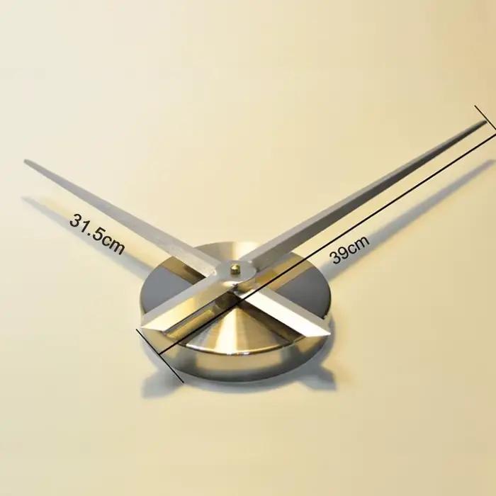Grande horloge murale 3D à mécanisme à quartz