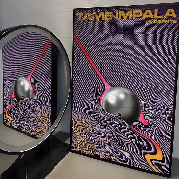 Affiche T-tame Impala, autocollant mural moderne en papier PP