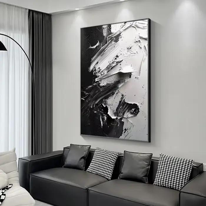 Peinture abstraite de sol de salon moderne simple