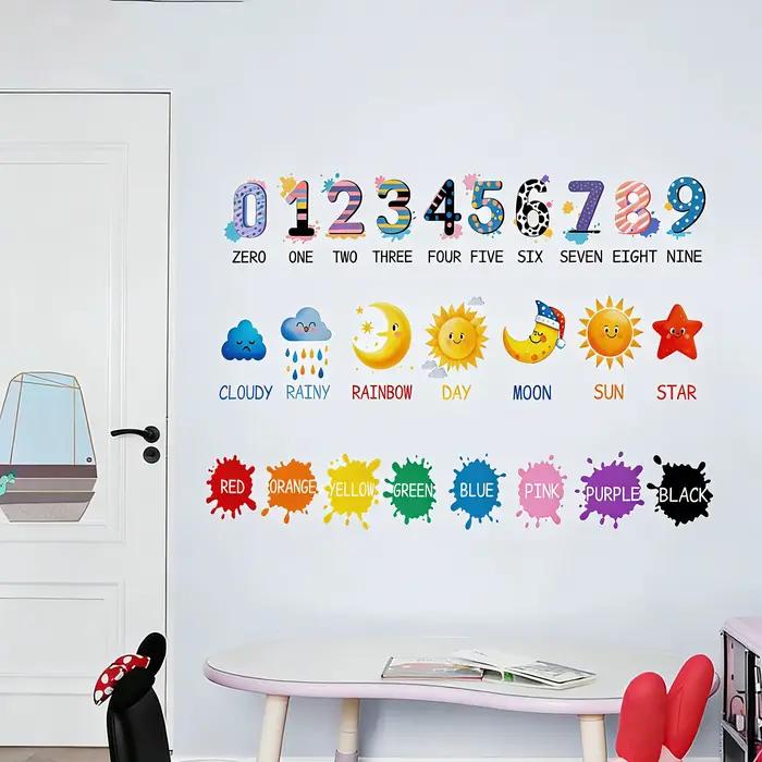 Autocollant mural pour l'éducation préscolaire