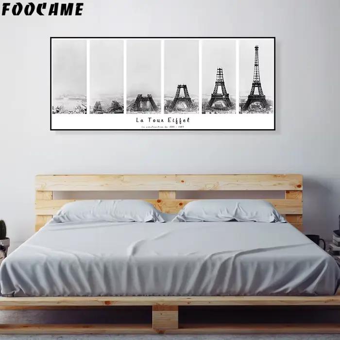 Affiche de photographie de tour Eiffel Time-Lapse