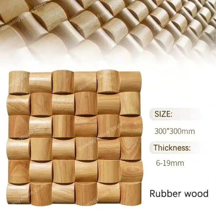 Carreaux de mosaïque en bois d'art 3D