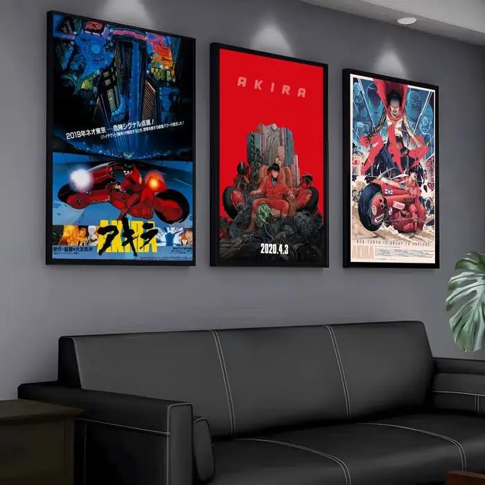 Affiche rétro du film Anime A-AkiraS, autocollant mural en papier PP moderne, décoratif minimaliste pour la décoration murale de la maison, cadeau