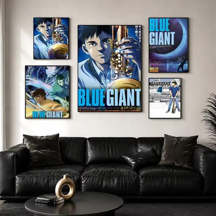Affiche murale en toile avec peinture et calligraphie