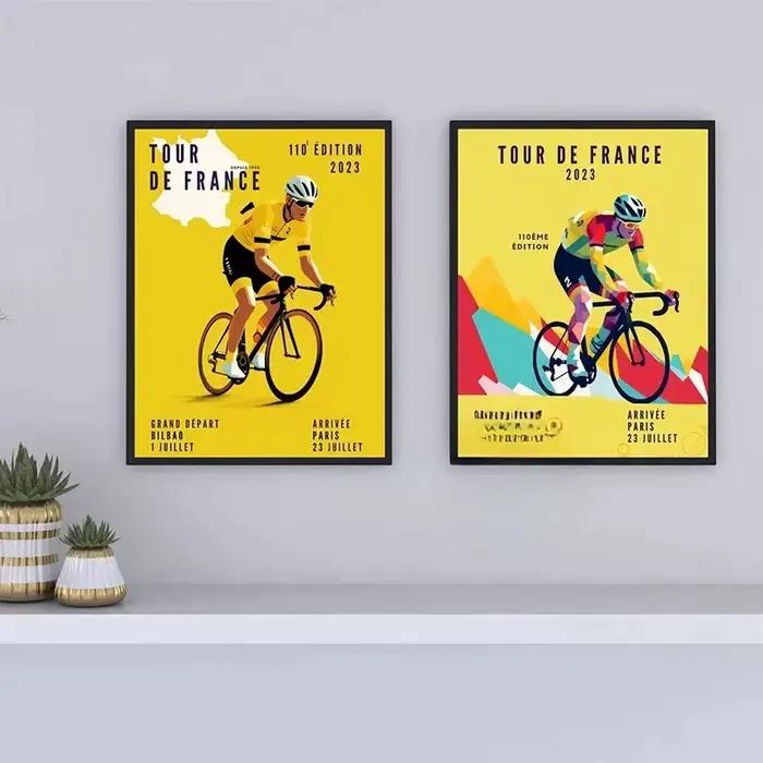 Affiche De vélo et cycliste Tour De France